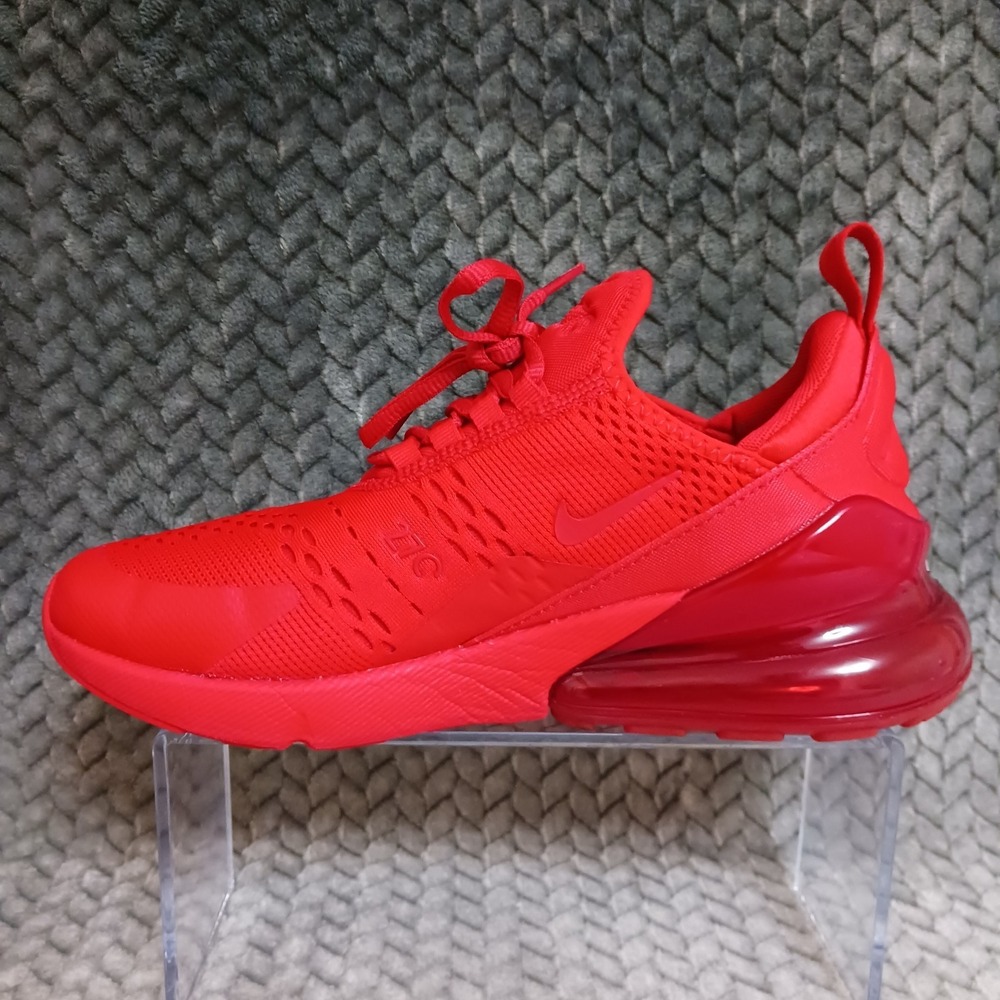 Nike Air Max 270 University Red GS Running Sneakers Shoes Size 6.5Y Women's 8 - Picture 10 of 16
